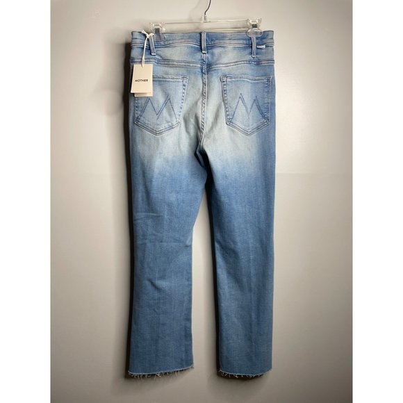 Mother The Hustler Ankle Fray Jeans Au Revoir Flare Raw Hem Size 31 NWT - Picture 6 of 8